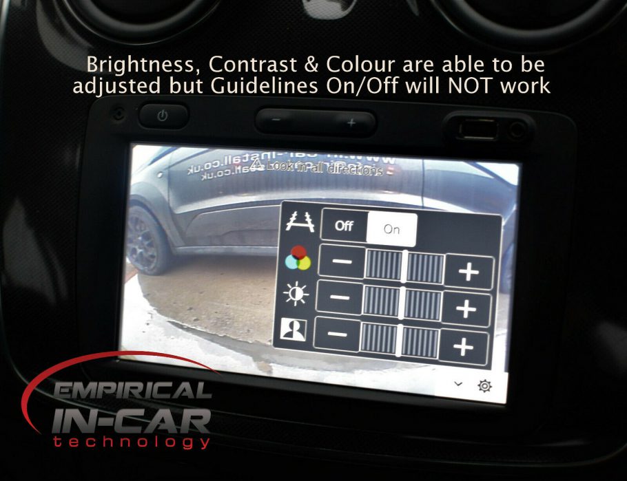 Dacia Sandero 2 & Stepway - Reversing Reverse Camera Kit ( 2015 Onwards )