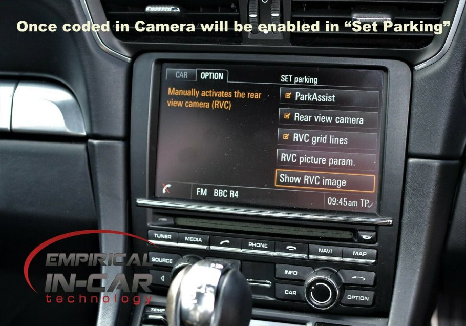 Porsche 911 ( 991 ) Cayman & Boxster 981 PCM 3.1 - Reversing Camera Kit ( 2012 to 2015 )